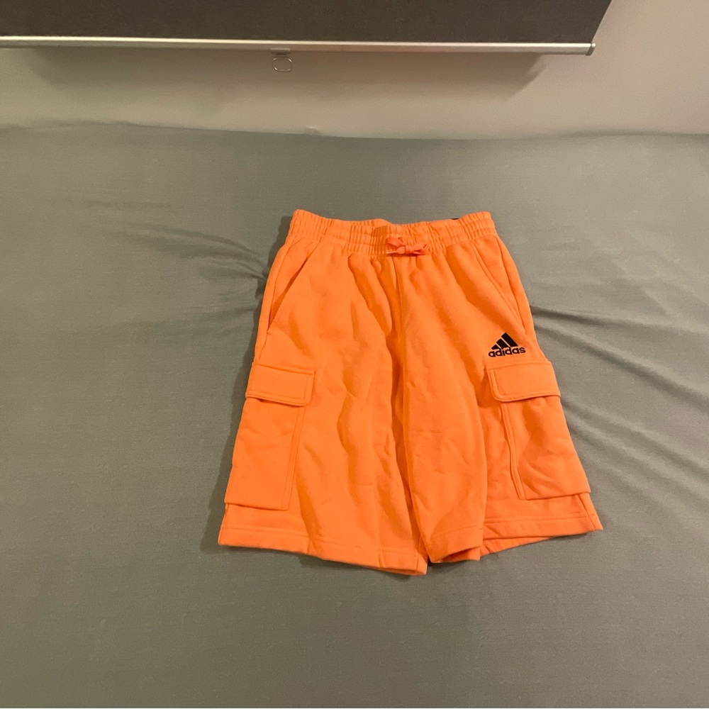 Adidas Vibrant Orange Cargo Shorts